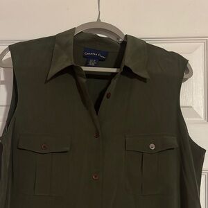 😀3 for $20😀 Charter Club  long Dark Green Sleeveless dress